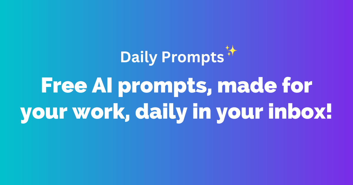 Daily Prompts - AI Learning Platform